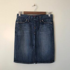 BLUE CULT Sacred Wash Blue Jean Skirt Size 26